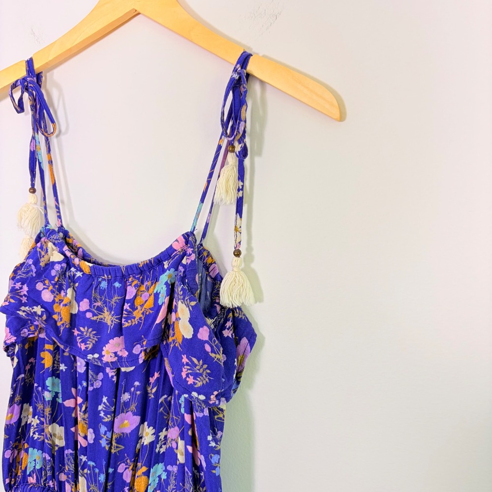 Spell & The Gypsy Collective Wild Bloom Strappy Floral Jumpsuit XS Boho Wide Leg - Picture 4 of 10